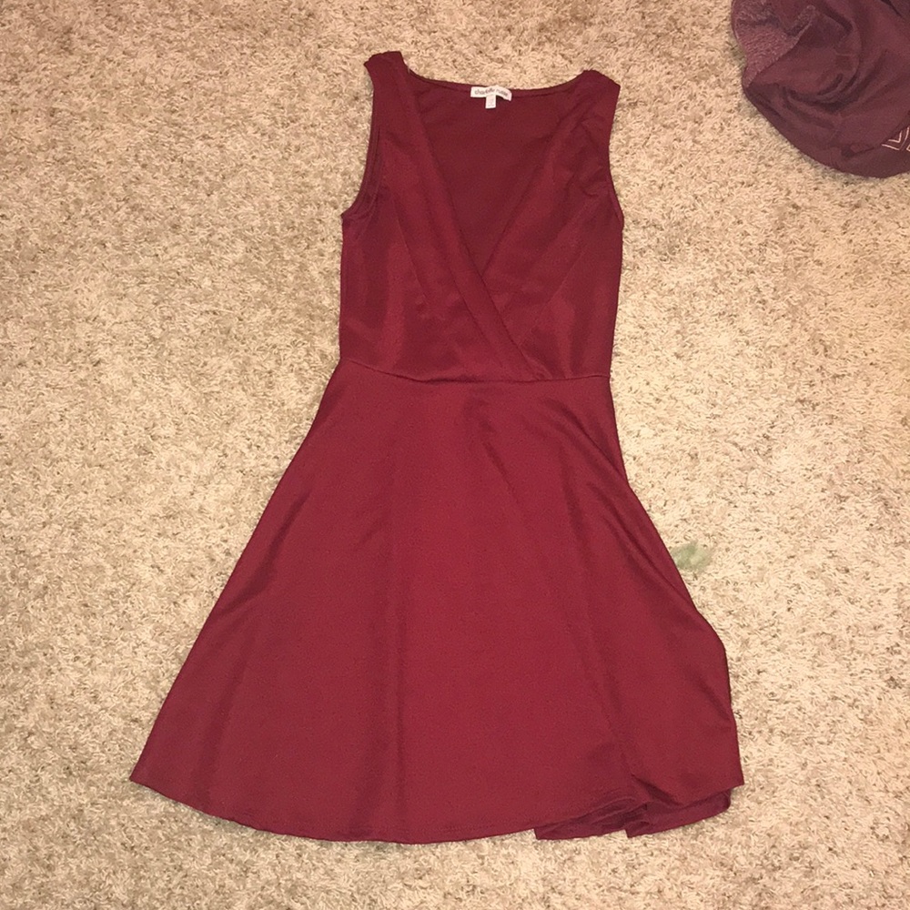 Charlotte Russe Red Skater Dress